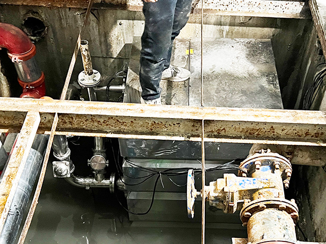 不锈钢反冲洗污水提升器地坑解决方案
